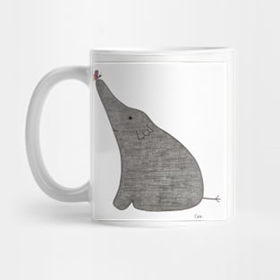 Elephant with Butterfly #1 Mug